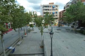 Este es el parque infantil donde un policía local de Puertollano le salvó la vida a un niño.
