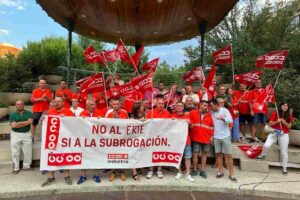 Concentración de trabajadores de Eserman
