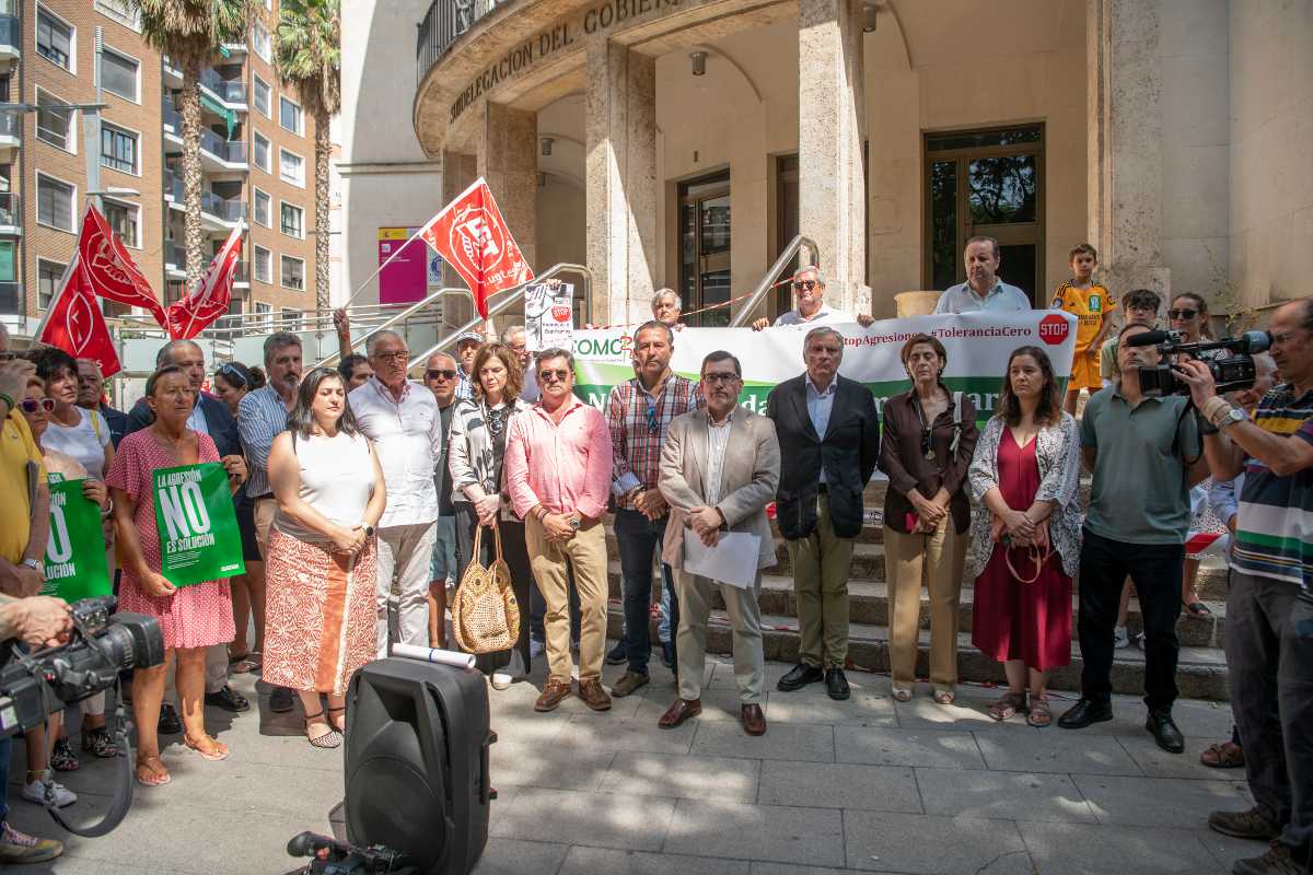 Concentración del personal sanitario a las puertas de la Subdelegación del Gobierno de Ciudad Real