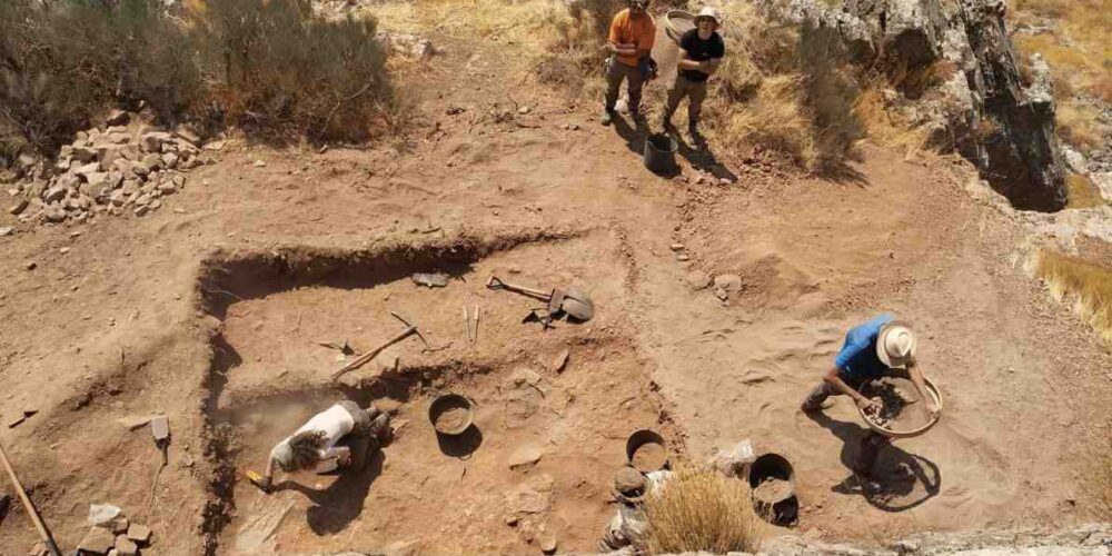 Excavación arqueológica en el yacimiento de Las Chorreras. Foto: EP.
