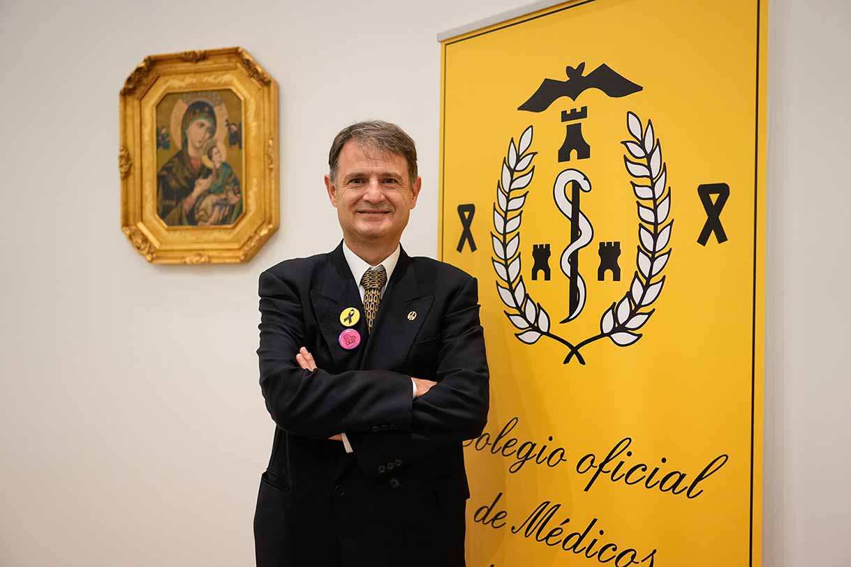 Blas González Montero, presidente del Colegio de Médicos de Castilla-La Mancha.