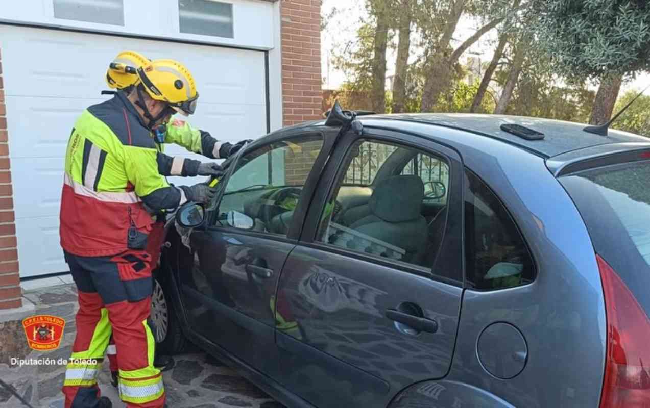 Rescate de un bebé de un año en Santa Olalla.