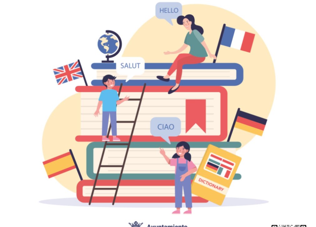 Cartel del programa 'Cheque idiomas' del Ayuntamiento de Albacete.