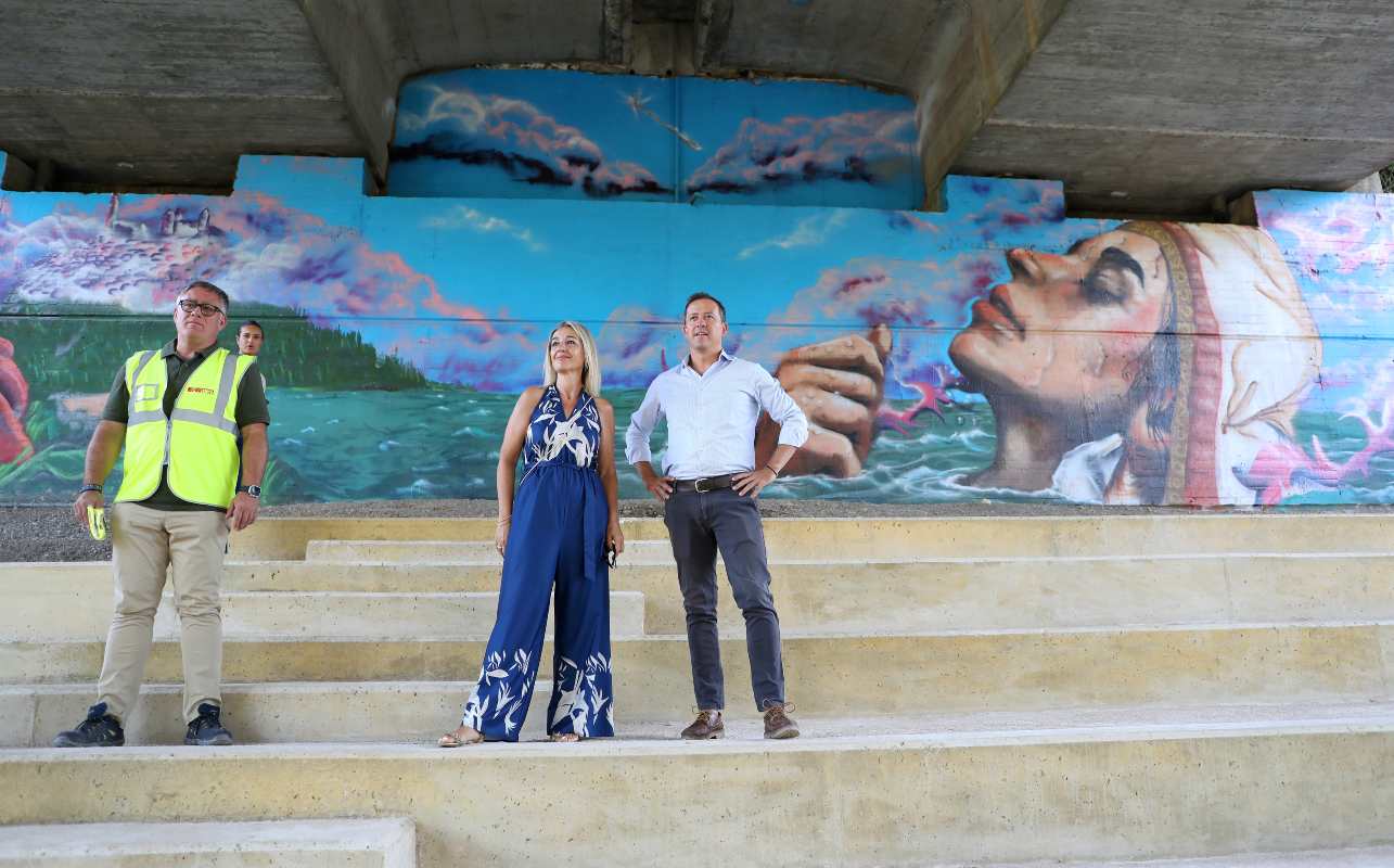 Carlos Velázquez e Inés Cañizares visitaron la obra.