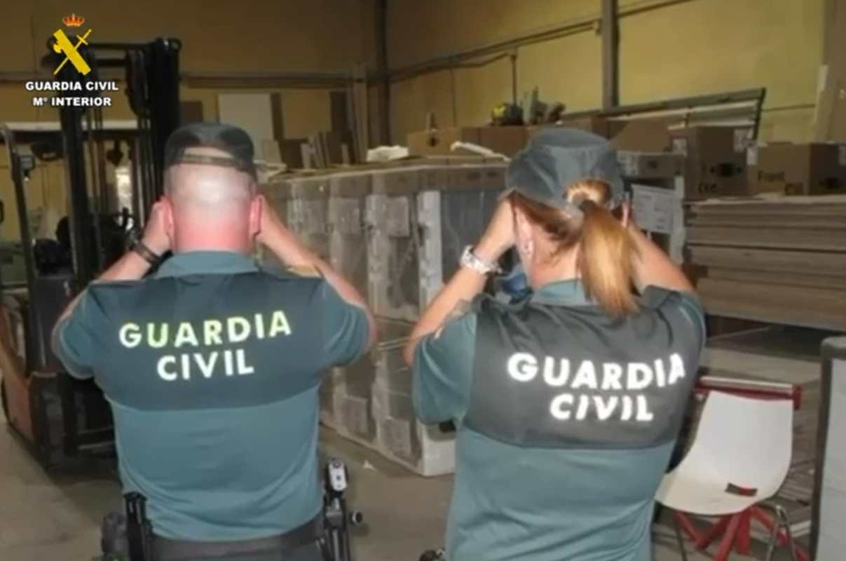 Imagen de los electrodomésticos recuperados por la Guardia Civil en Yuncos.
