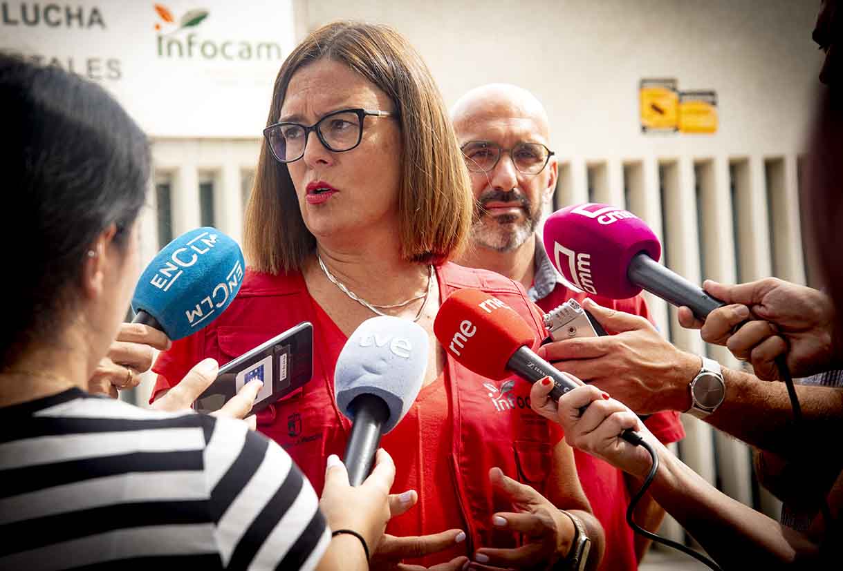 Esther Padilla respondió a Agustín Jiménez en nombre del Gobierno regional. Foto: Rebeca Arango.