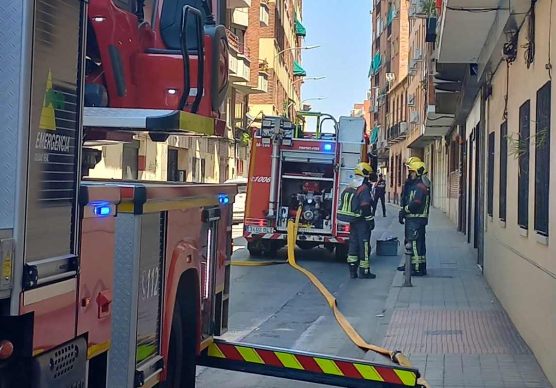 Una actuación de los bomberos de Ciudad Real. Foto: Policía Local de Ciudad Real.