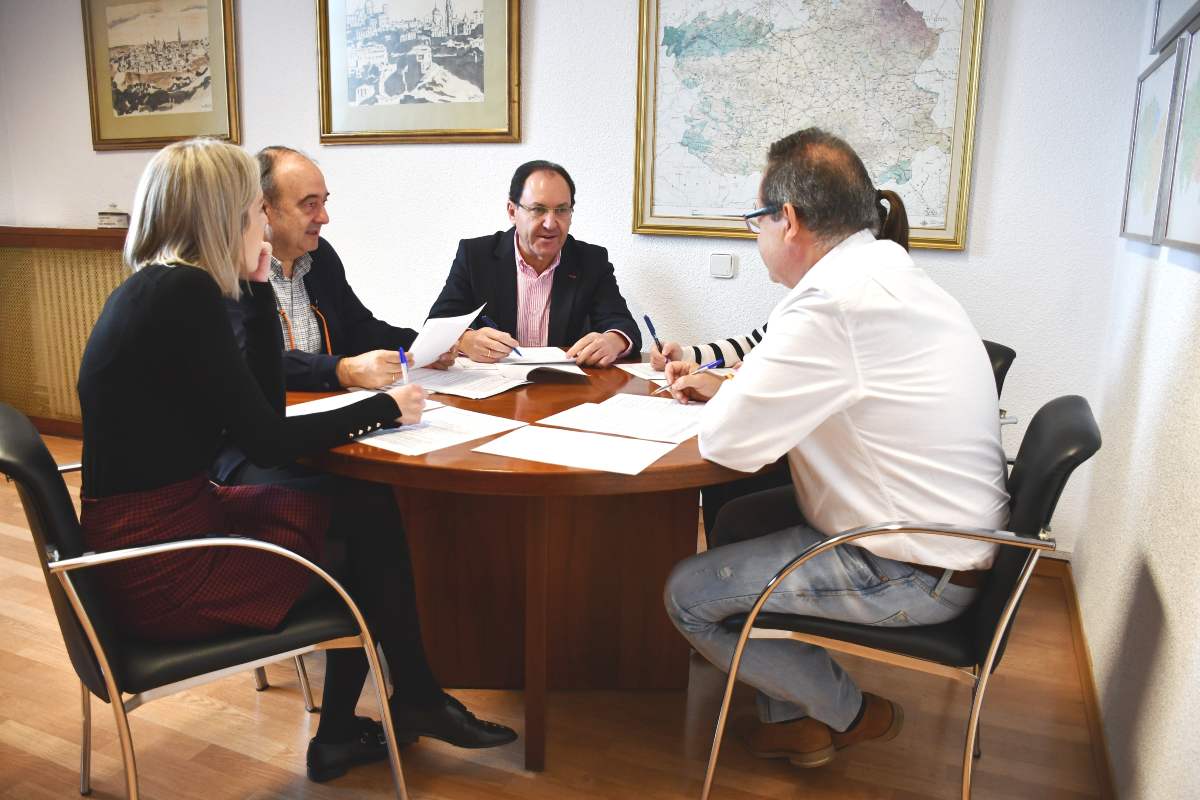 Jesus Guerrero, vicepresidente primero de la Diputación de Toledo, en una reunión.