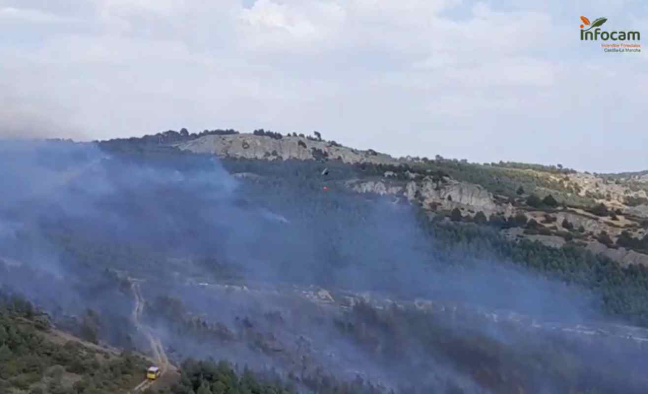 Incendio en La Huerce.