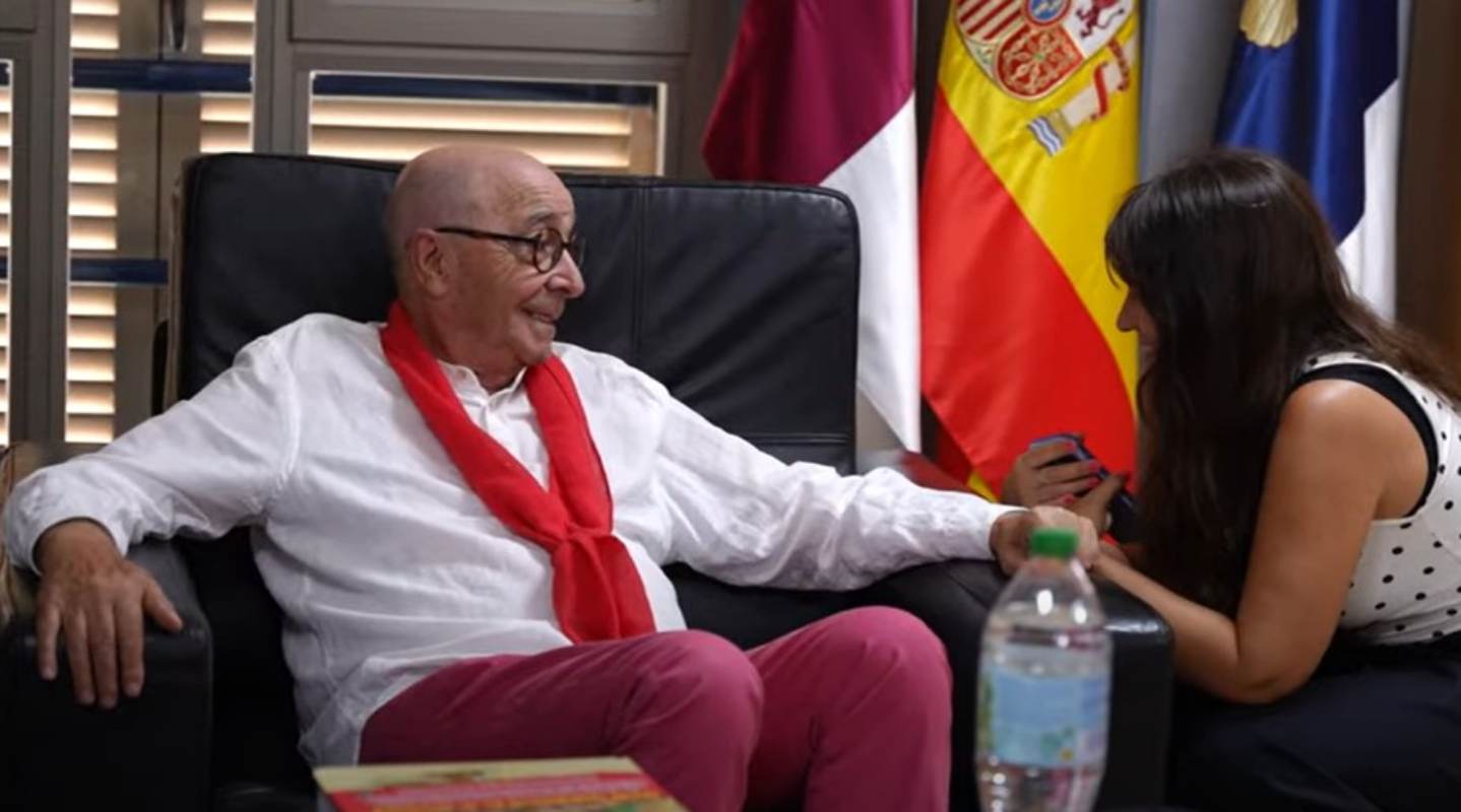 Agustín Jiménez, durante su primer día de huelga de hambre.