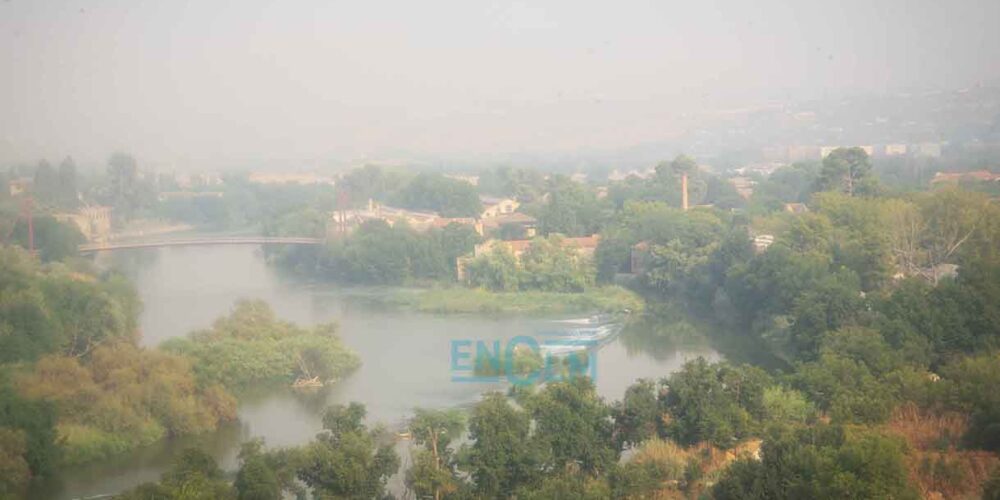 Niebla por contaminación en Toledo. Foto: Rebeca Arango.