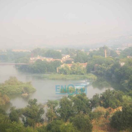 Niebla por contaminación en Toledo. Foto: Rebeca Arango.