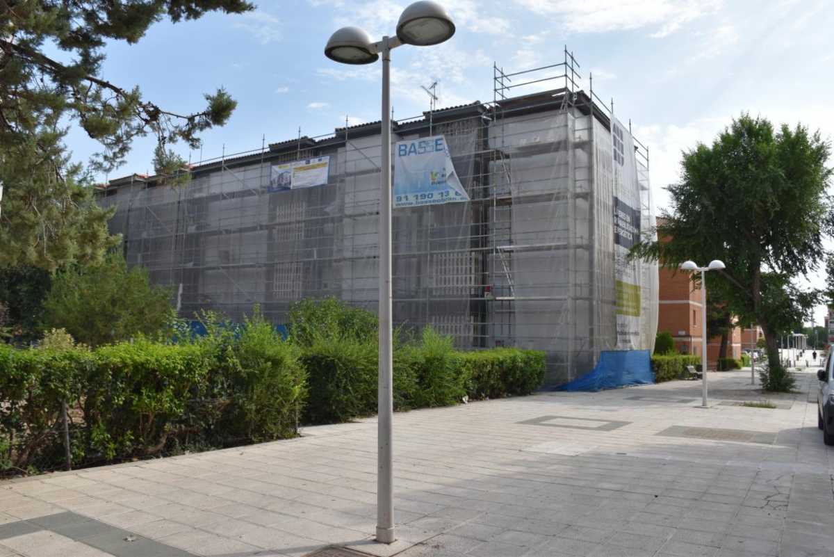 Imagen de la rehabilitación de un edificio.