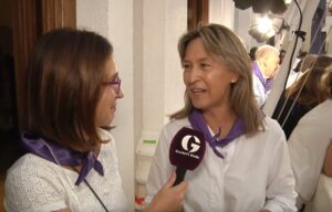 Rosa San Millán entrevistando a Ana Guarinos