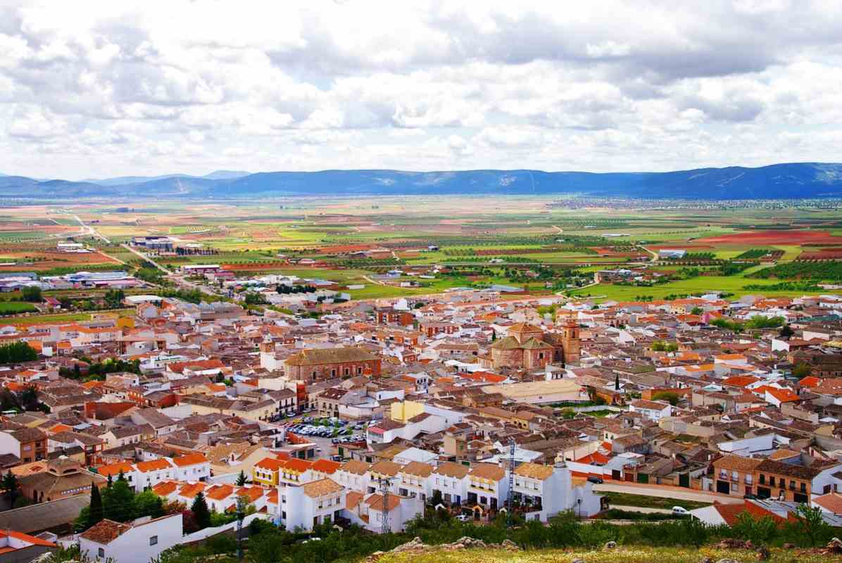 Foto aérea de Los Yébenes (Toledo).