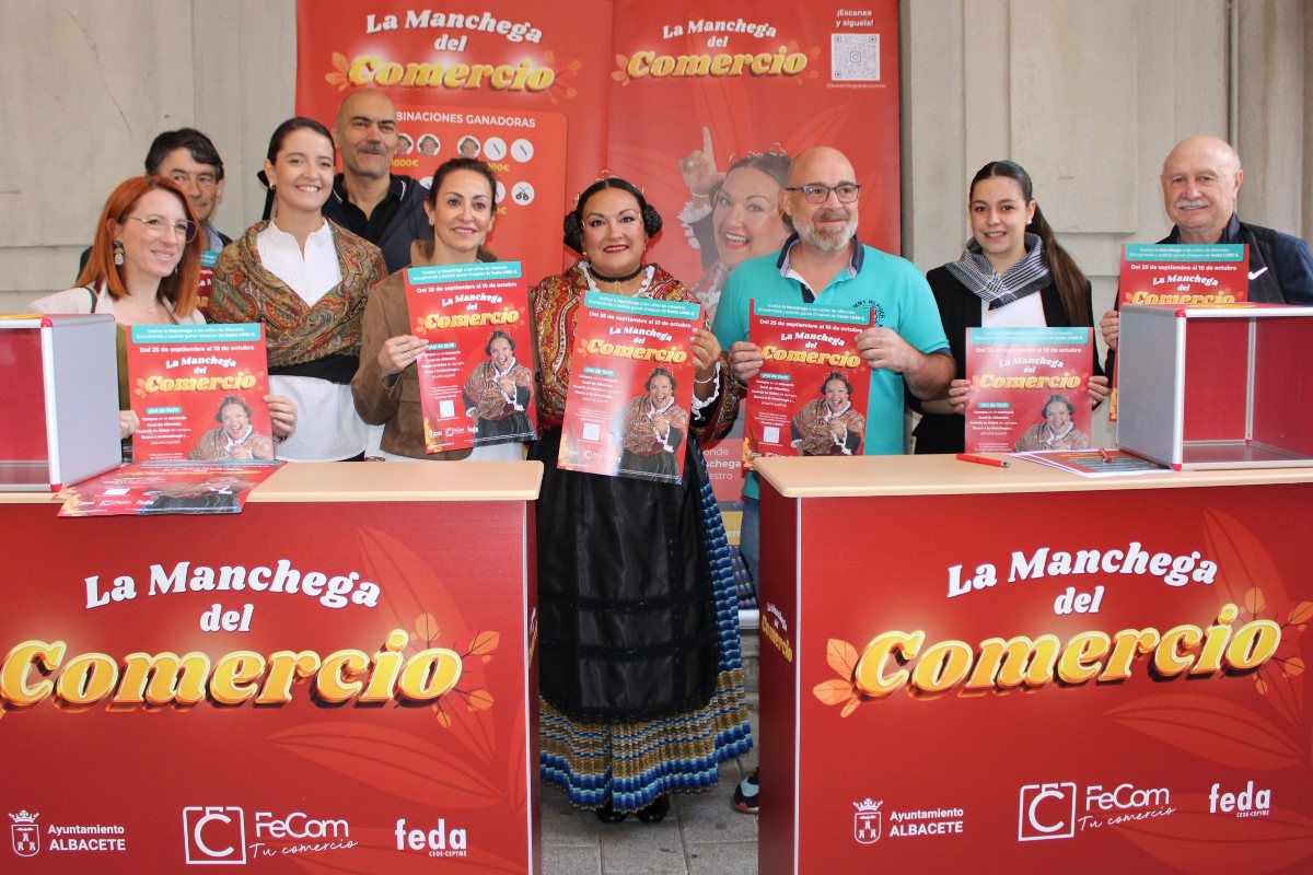 Presentación campaña 'La Manchega del Comercio' en Albacete