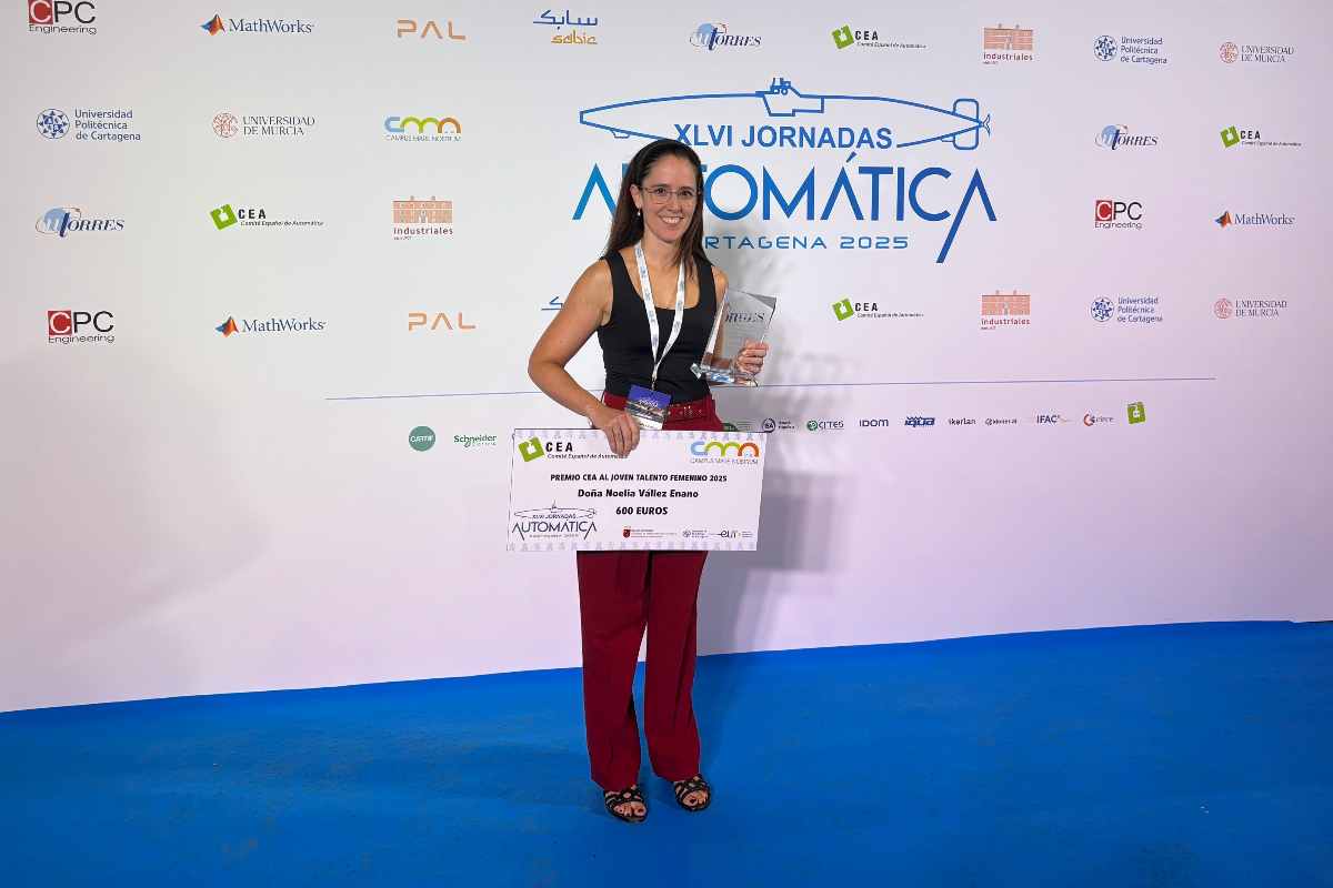 La profesora de la UCLM Noelia Vállez obtiene el premio al Joven Talento Femenino que concede el Comité Español de Automática