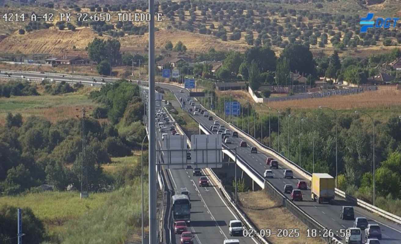 Autovía A-42 en Toledo. Foto: DGT