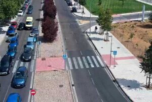 Foto de las retenciones que ha formado el accidente de tráfico. Foto: @Serr0jas