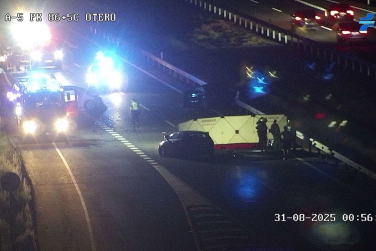 Accidente de tráfico en Santa Olalla (Toledo). Foto cedida por La Voz del Tajo