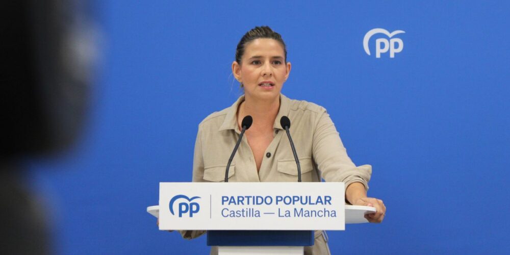 Carolina Agudo, en la rueda de prensa.