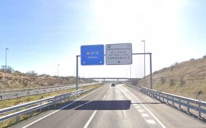 Autopista AP-41 a la altura de Carraque, en Toledo.