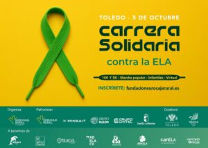 Cartel de la Carrera Solidaria contra la ELA de la Fundación Eurocaja Rural.