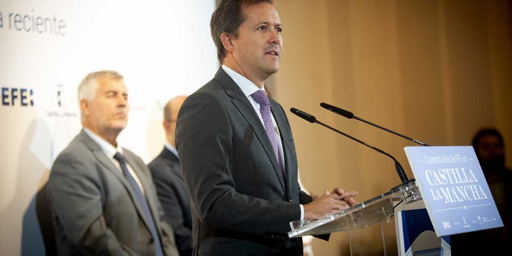 El alcalde de Toledo, Carlos Velázquez. Imagen: Rebeca Arango.
