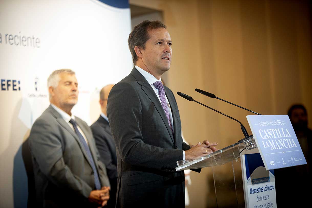 El alcalde de Toledo, Carlos Velázquez. Imagen: Rebeca Arango.