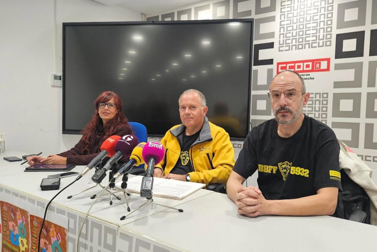 Rueda de prensa CCOO Incendio Peñalba de la Sierra