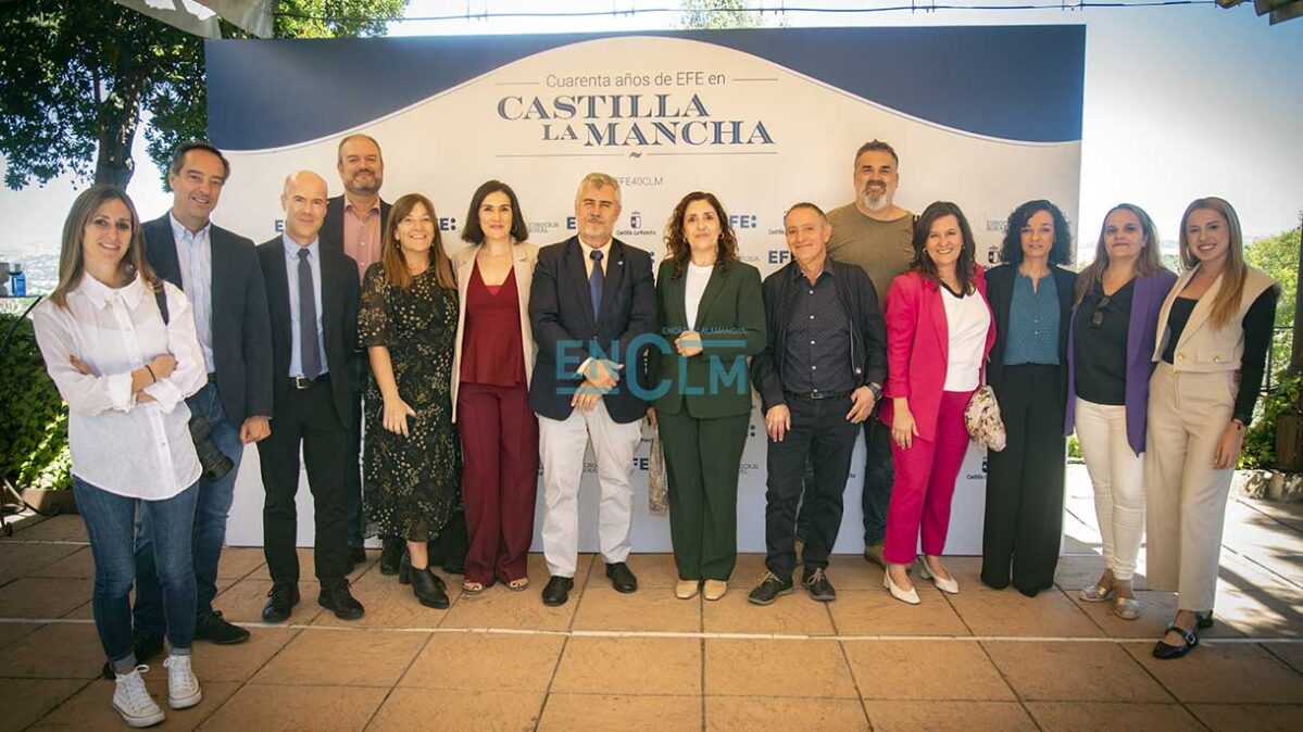 La mayor parte del equipo de EFE Castilla-La Mancha. Foto: Rebeca Arango.