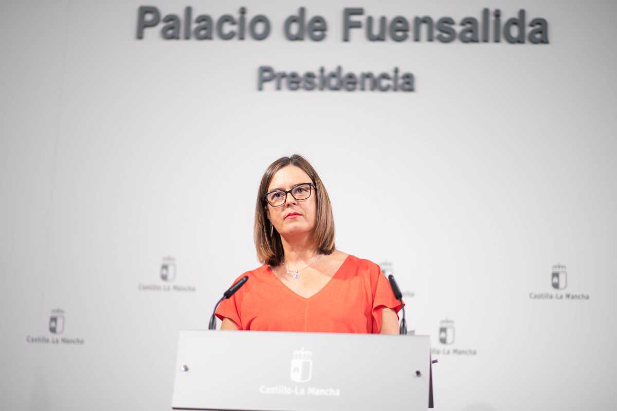 La consejera portavoz del Gobierno de Castilla-La Mancha. Esther Padilla.