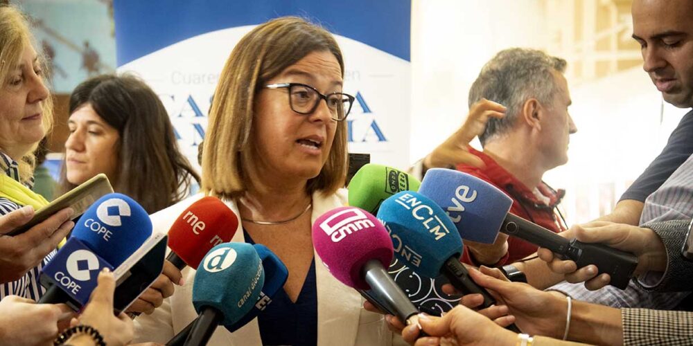 La consejera portavoz del Gobierno de Castilla-La Mancha, Esther Padilla. Imagen: Rebeca Arango.