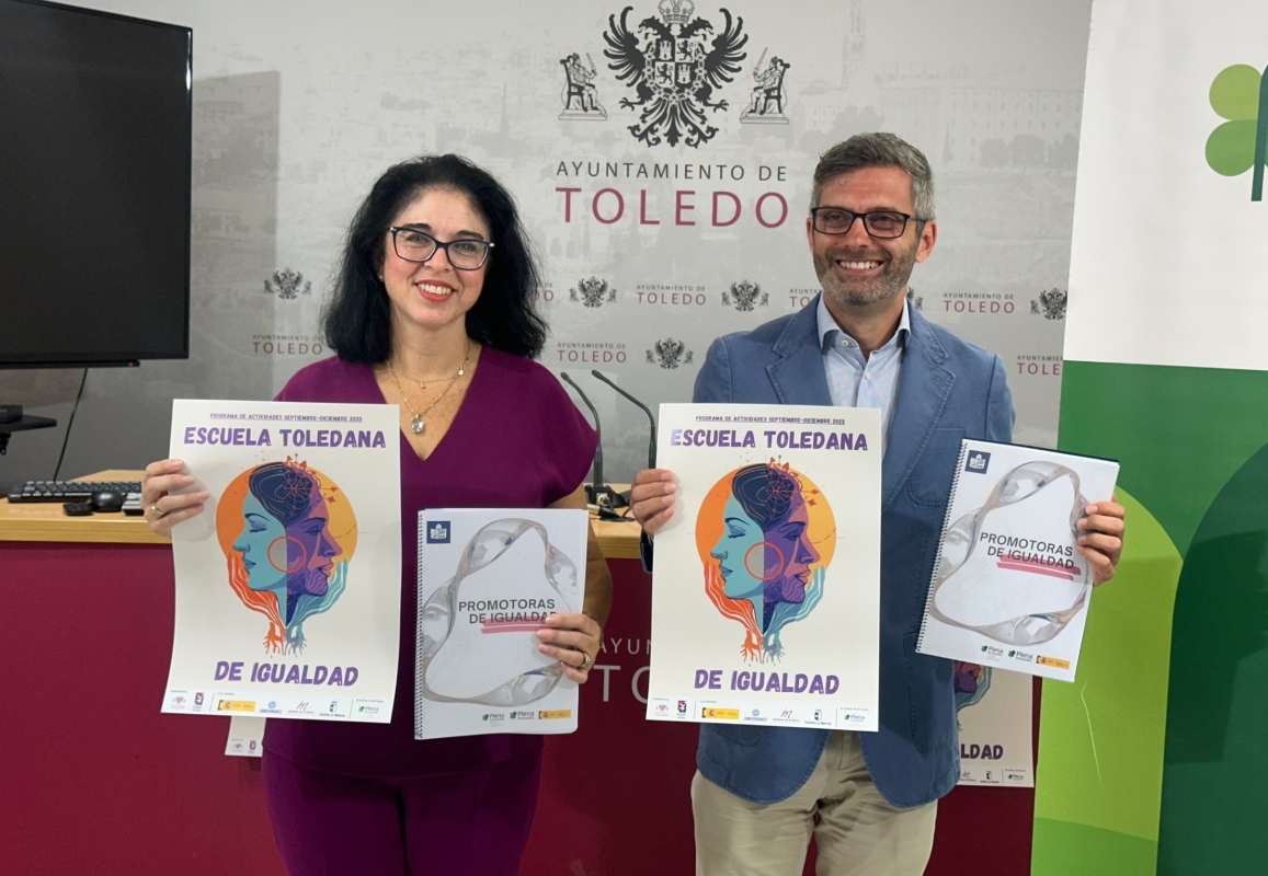 Marisol Illescas y Daniel Collado presentaron una nueva edición de la Escuela Toledana de Igualdad.