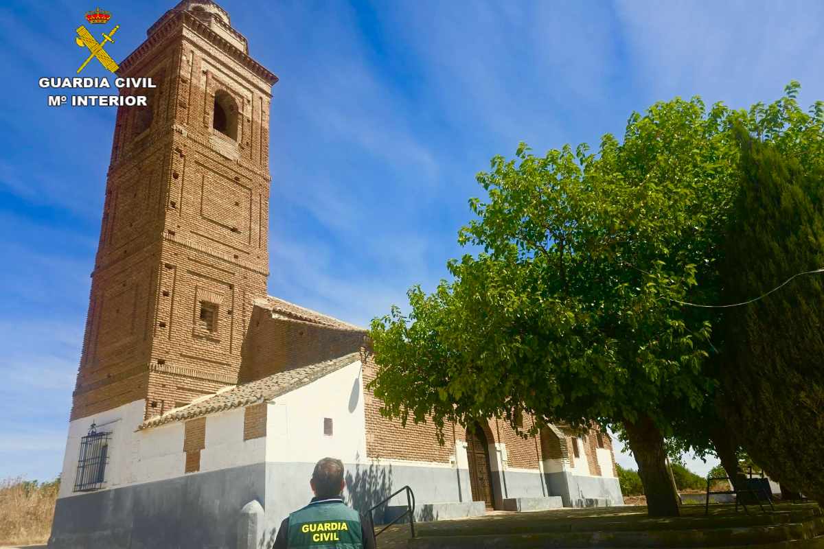 Iglesia de San Blas en Cebolla (Toledo). Foto: Guardia Civil