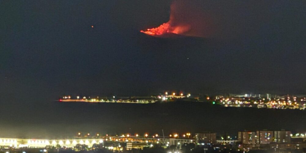 Incendio Peñalba desde Guadalajara Foto: Guada TV Media