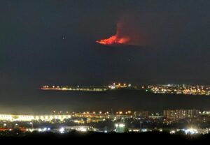 Incendio Peñalba desde Guadalajara Foto: Guada TV Media