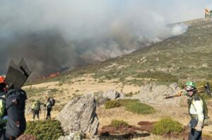 Incendio Peñalba de la Sierra Nivel 1 Foto: Infocam