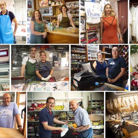 Tiendas de toda la vida en el casco de Toledo. Foto: Rebeca Arango.