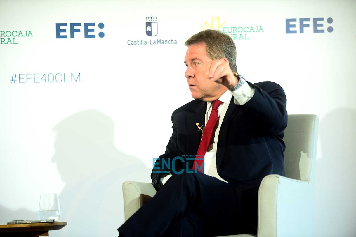 Emiliano García-Page, presidente de Castilla-La Mancha. Foto: Rebeca Arango.