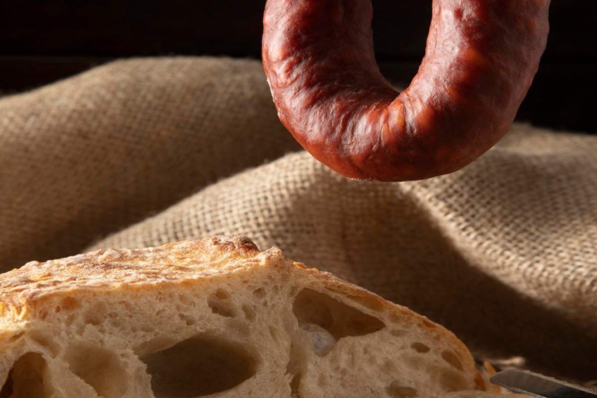 Foto de pan y chorizo
