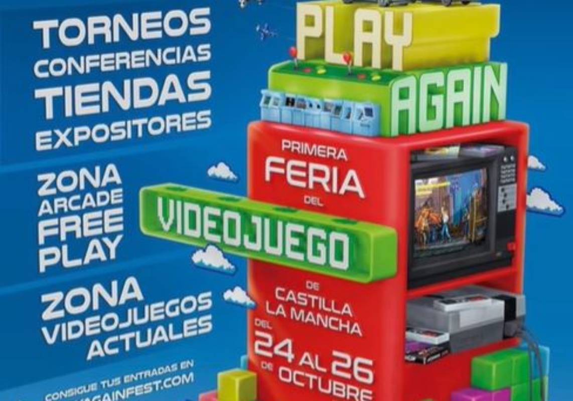 Cartel parcial del 'Play Again Fest' en Toledo.