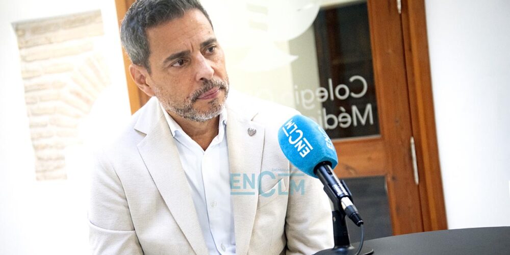 Raúl Calvo, presidente del Colegio de Médicos de Toledo. Foto: Rebeca Arango.