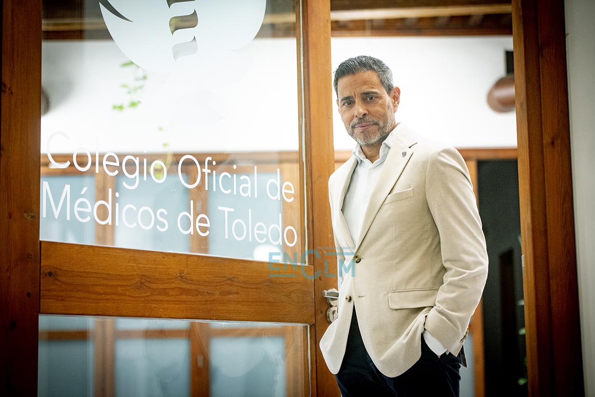 Raúl Calvo, presidente del Colegio de Médicos de Toledo. Foto: Rebeca Arango.