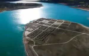 Imagen aérea del Real Sitio de La Isabela.