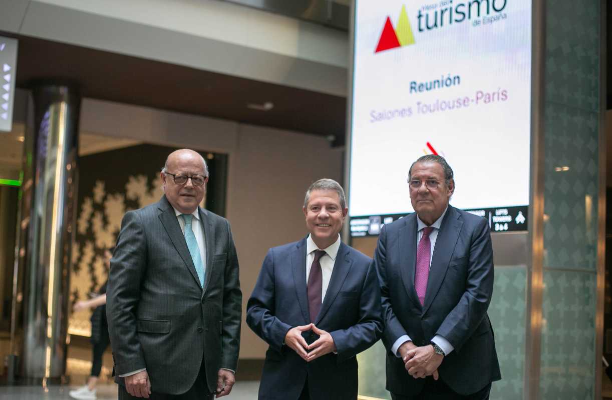 Page, en la inauguración, en Madrid, de la Asamblea de la Mesa del Turismo de España.