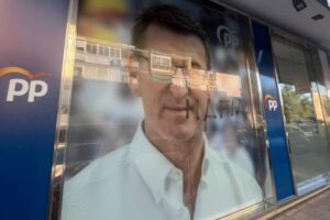 Atacan la sede del PP en Castilla-La Mancha