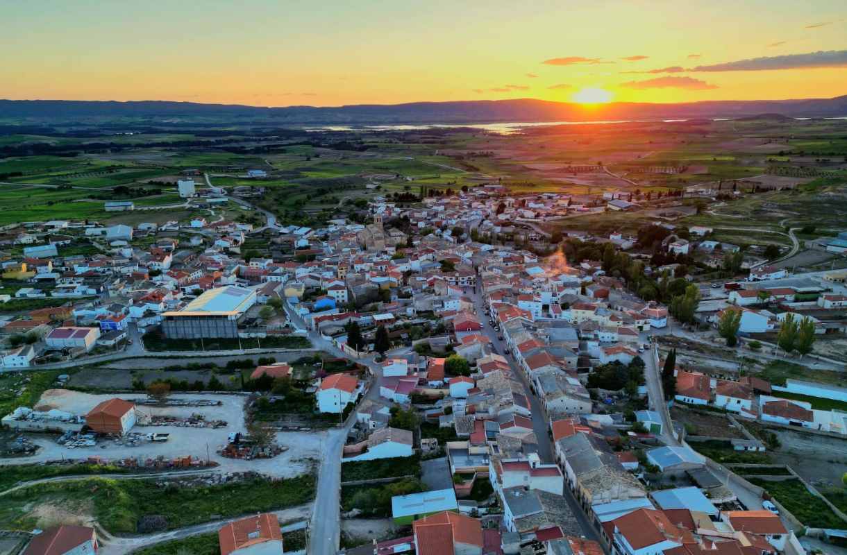 Vista aérea de Villalba del Rey (Cuenca). Foto: Samuel Alcocer.