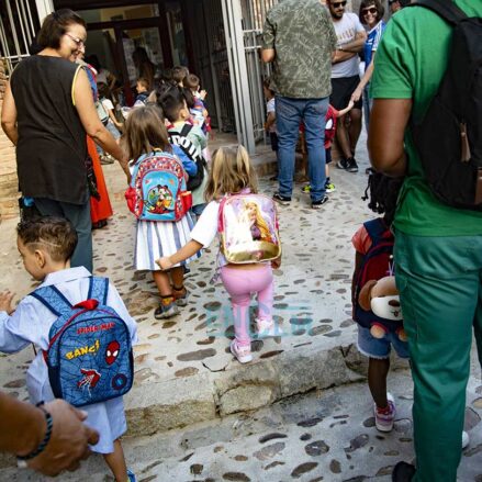 Imagen de la vuelta al cole en Toledo.