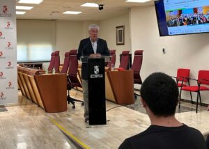 Intervención del alcalde de Illescas en el encuentro por la empleabilidad de los jóvenes.